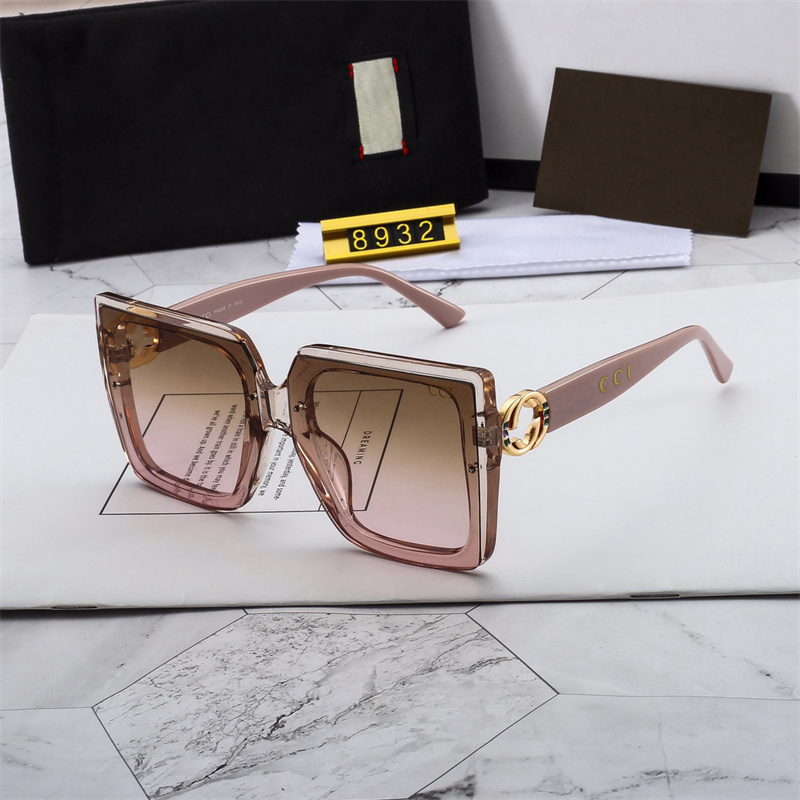 Moda clássico designer polarizado óculos de sol de luxo para homens mulheres design piloto óculos de sol uv400 óculos armação de metal lente polaroid 8932 com caixa e caso
