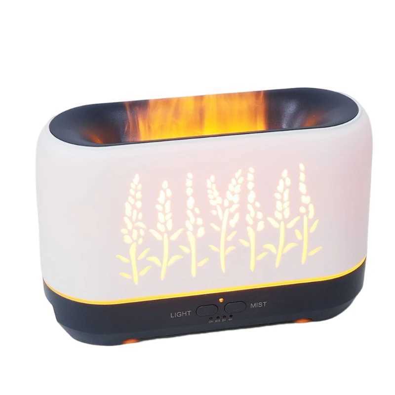 Luftbefeuchter Flame Air Aroma Diffuser Luftbefeuchter Verbesserter geräuschloser Diffusor für ätherische Öle für Home Office Yoga Auto-Off-Schutz 517C YQ240122