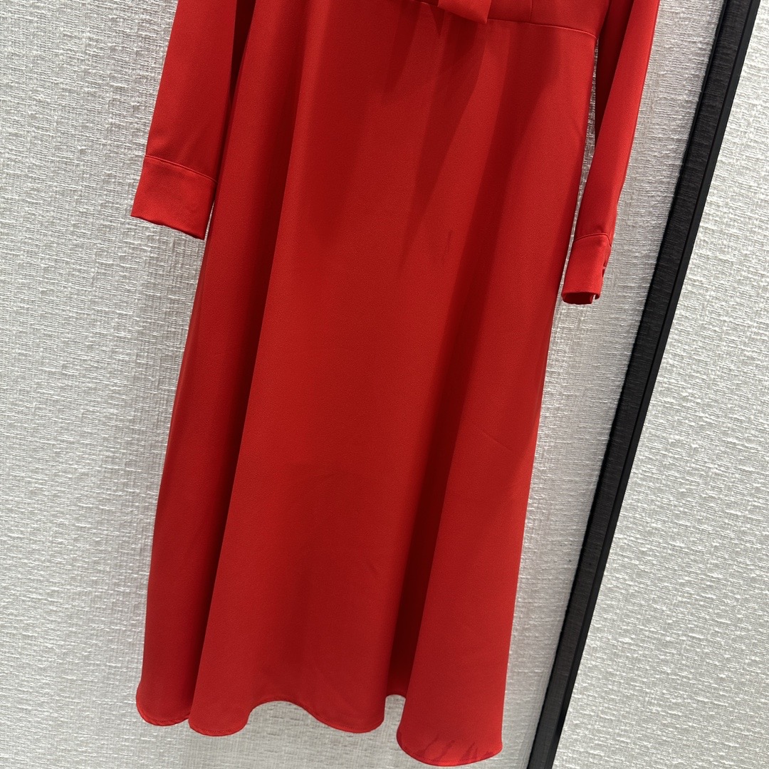 Milan Runway Dress 2024 New Spring Summer Stand Collar Long Sleeve Fashion Designer Dresses Brand Same Style Dress 0122-8