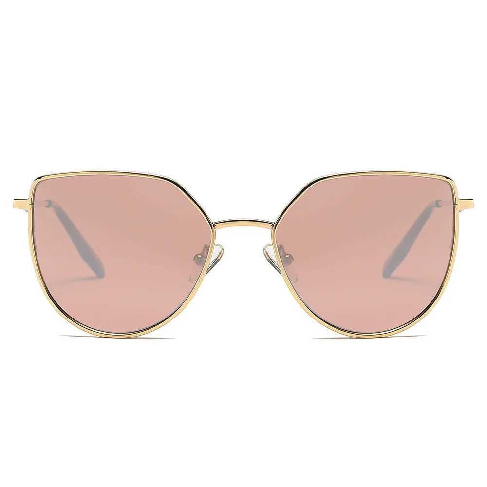 Okulary przeciwsłoneczne AABV Metalowe okulary przeciwsłoneczne dla kobiet Trendy Vintage Designer Cat Eye Sun Glasses Dropshipping 1016 YQ240120