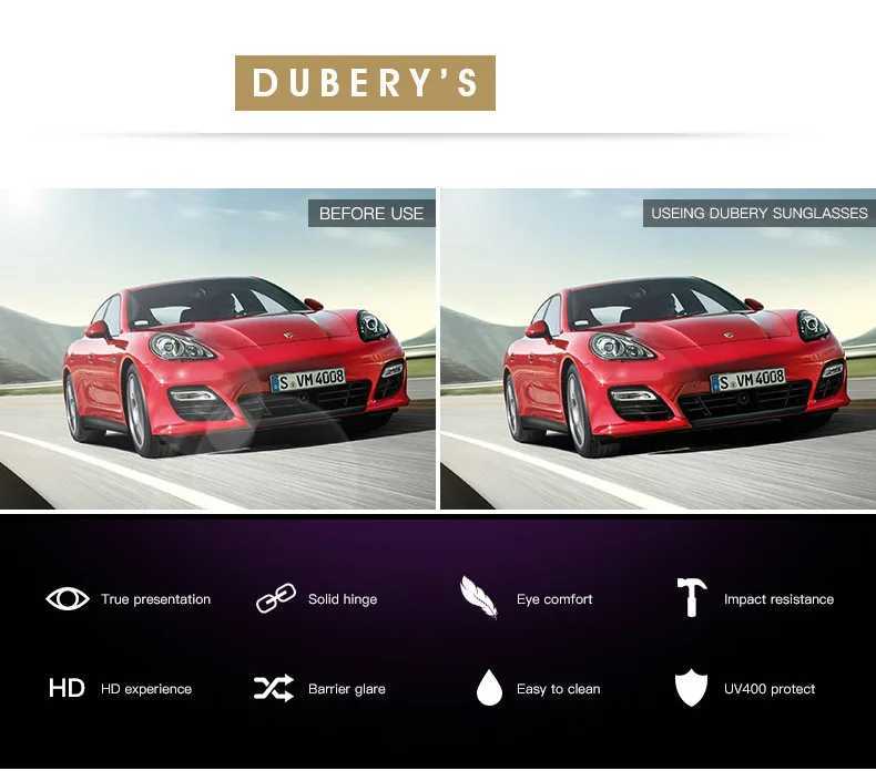 선글라스 Dubery Polarized Sunglasses 남성용 드라이브 그늘 남성을위한 남성 태양 안경 레트로 저렴한 2023 고급 브랜드 디자이너 Oculos D606 YQ240120