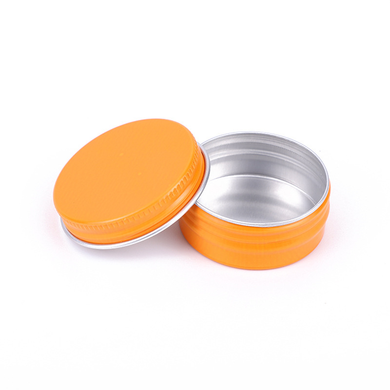 500 X Mini 15ml Empty Storage Bottles & Jars Blue/Orange/Pink Aluminium Tin Makeup Sample Container Metal Packaging Gift Boxes