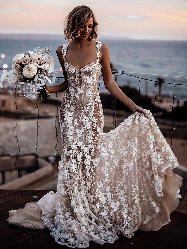 Elegant Mermaid Wedding Dress 2024 Sweetheart Lace Sleeveless Backless Bridal Gowns Vestido De Novia YD