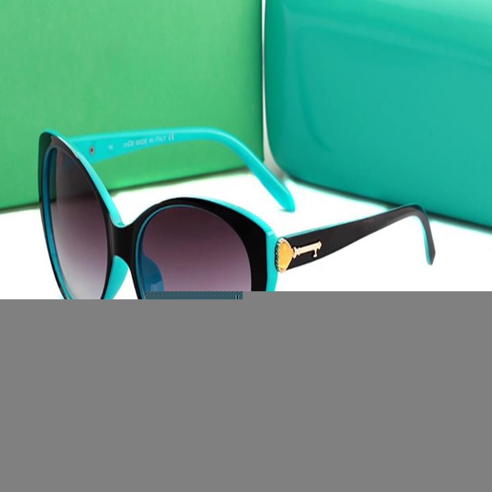 Verão feminino óculos de sol emenda azul preto gato olho óculos quadro ouro coração chave metal fivela design menina presente amante moda eyegl226e