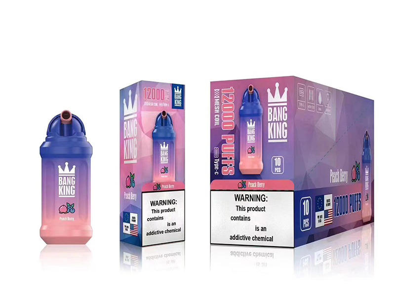 Original Bang King 12000 Puffs Disposable Vape Pen 20 Flavors 23ml 650mAh Rechargeable Disposable Device Puff 12K E Cigarette With Packagings Box