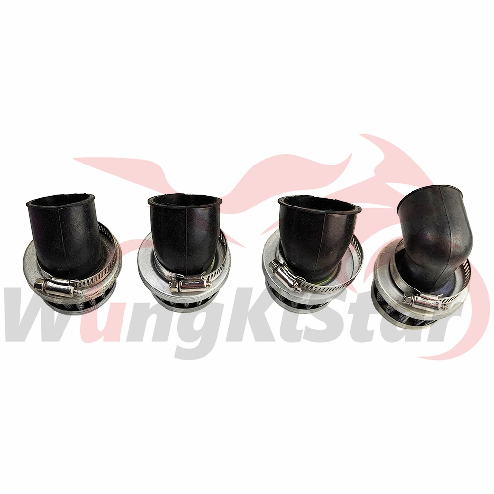 Filtros de ar para motocicleta 28mm 32mm 35mm 38mm 42mm 47mm para motocross moto atv scooter ciclomotor quad pit dirt bike stright curvado boca direita mini filtro de ar mais limpo