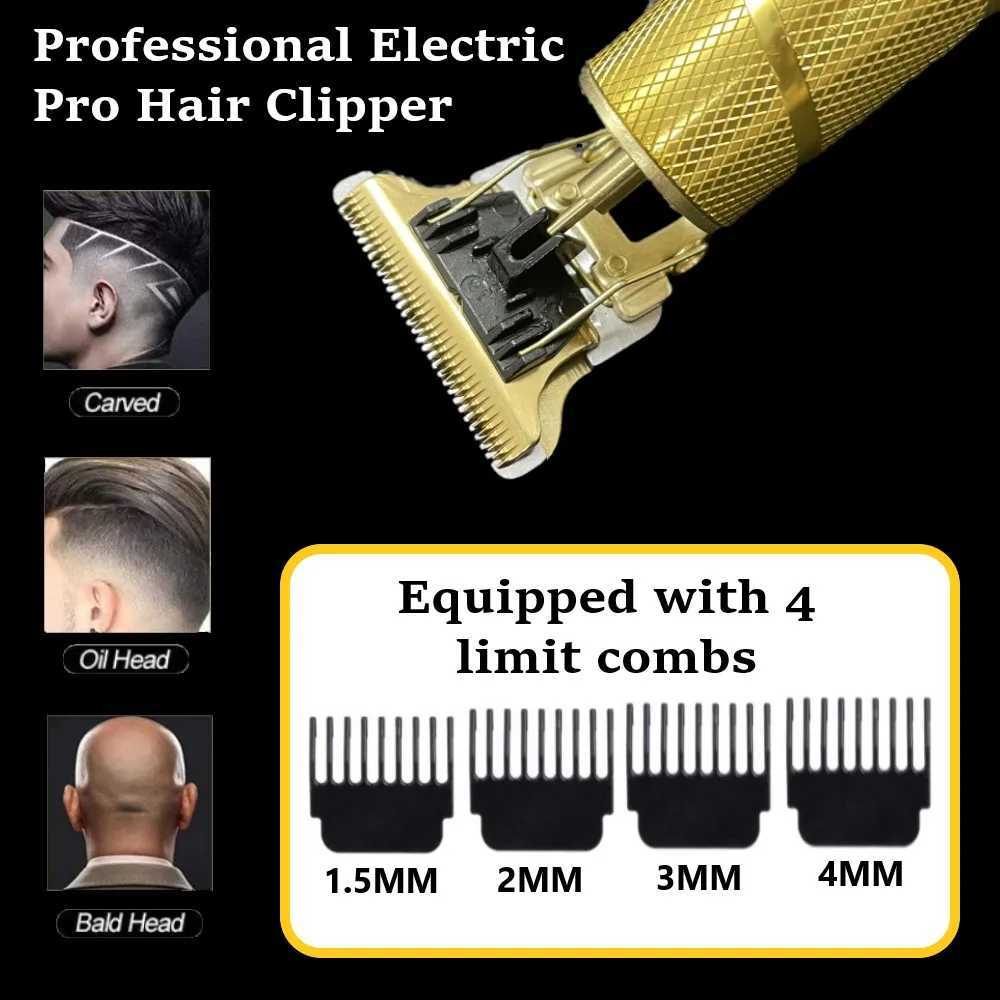 Máquina de cortar cabelo elétrica aparador de cabelo para homens barbeador elétrico profissional máquina de corte de cabelo sem fio aparador de barbeiro