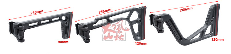 Asiento de riel guía AEG/AK a 20mm adecuado para adaptador de acero MPX/MCX soporte plegable de aleación de aluminio