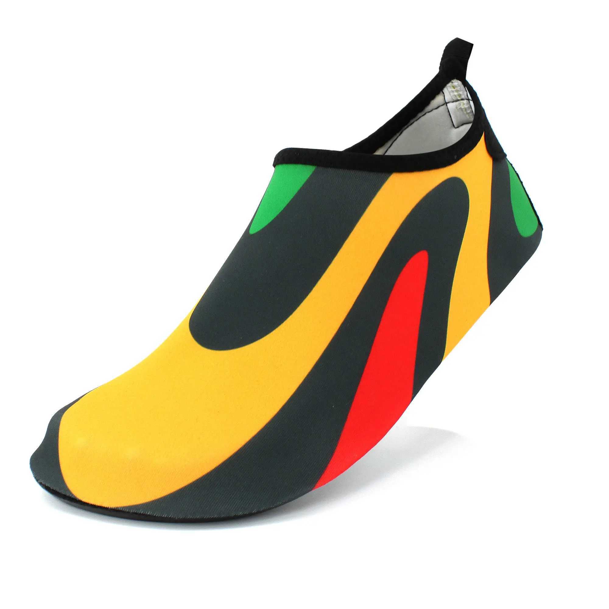 Strandschoenen Waterschoenen voor dames en heren Sneldrogende zwemstrandschoenen voor buiten Surfen Yoga Oefening Jamaica Vlag Caribbean Reggae Rasta 240122