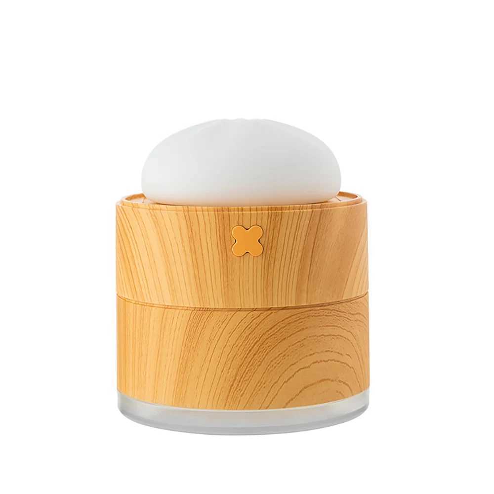 Humidifiers 200ML Essential Oil Diffuser USB Cute Steamer Bun Shape Hydrating Aroma Diffusor Night Light Home Small Appliances Mini Desktop YQ240122