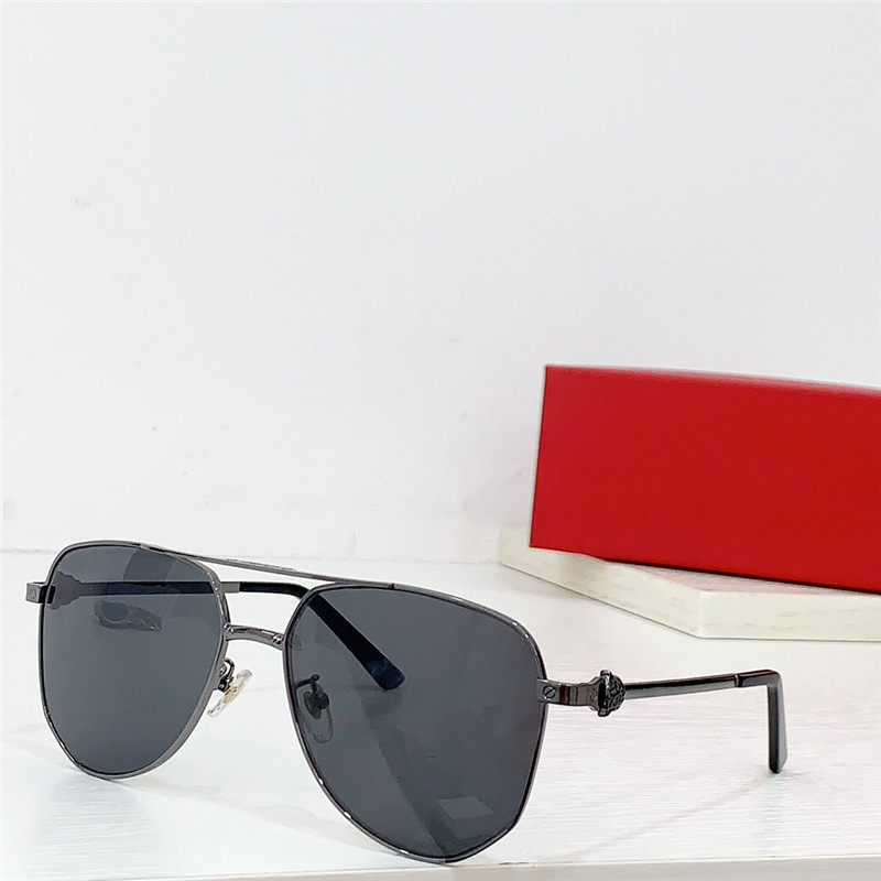 New fashion design pilot sunglasses 9660 metal frame animal temples simple and popular style versatile UV400 outdoor protective glasses