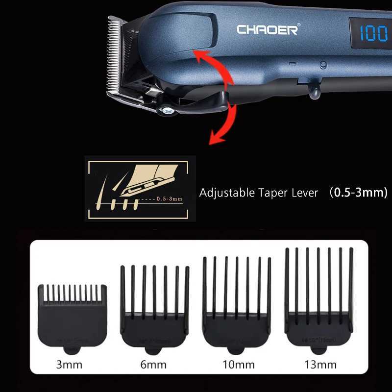 Tondeuses Clipper Elektrische tondeuse voor mannen Elektrisch scheerapparaat Professionele haarsnijmachine voor heren Draadloze kappertrimmer voor lichaam