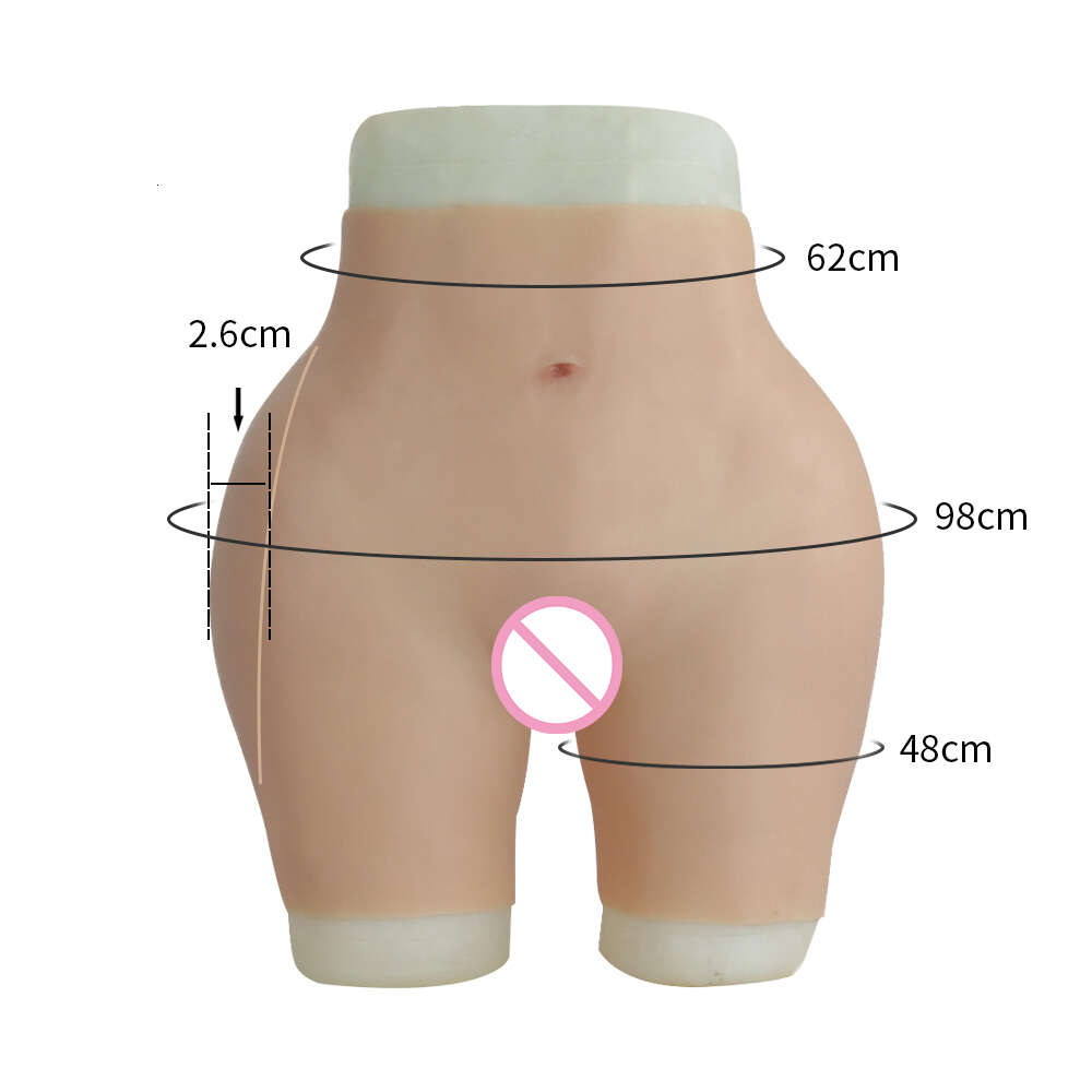 Accessoires de costumes améliorer 2.6 cm faux fesses Silicone hanche vagin culotte Cosplay pour crosscommode transgenre transexuelle Drag Queen