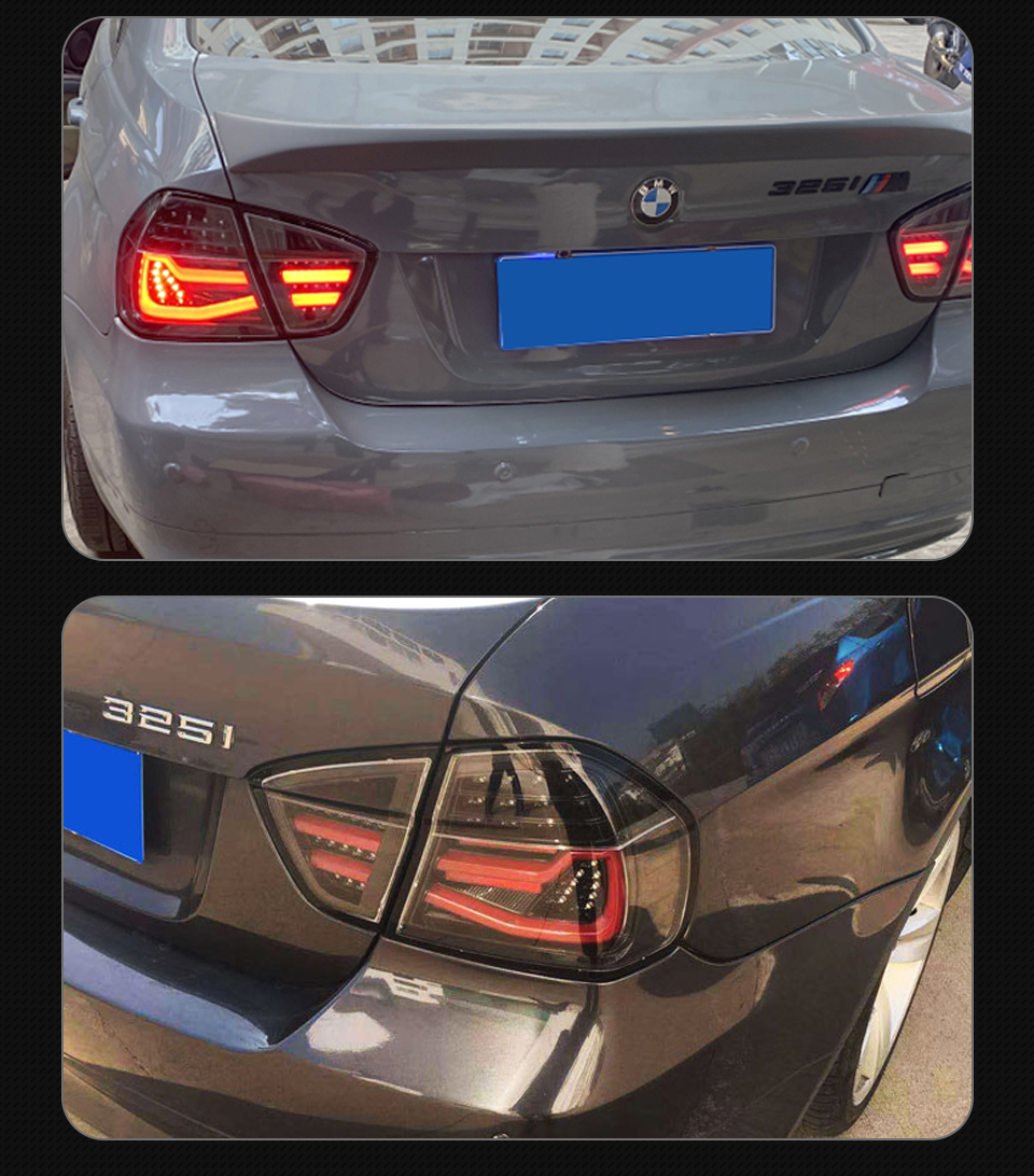 BMW E90のLED Taillightアセンブリ2009-2012 320i 323i325i 330iプラグアンドプレイLEDターニングブレーキリースリアテールライト