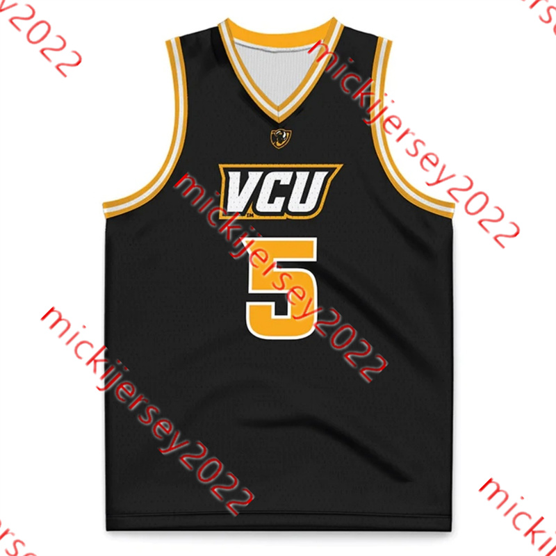 Maillot de basket-ball VCU Rams Tobi Lawal Max Shulga Kuany Kuany Connor Odom Christian Fermin Joe Bamisile Obinnaya Okafor Hommes Jeunes Cousu Personnalisé VCU Rams Maillots