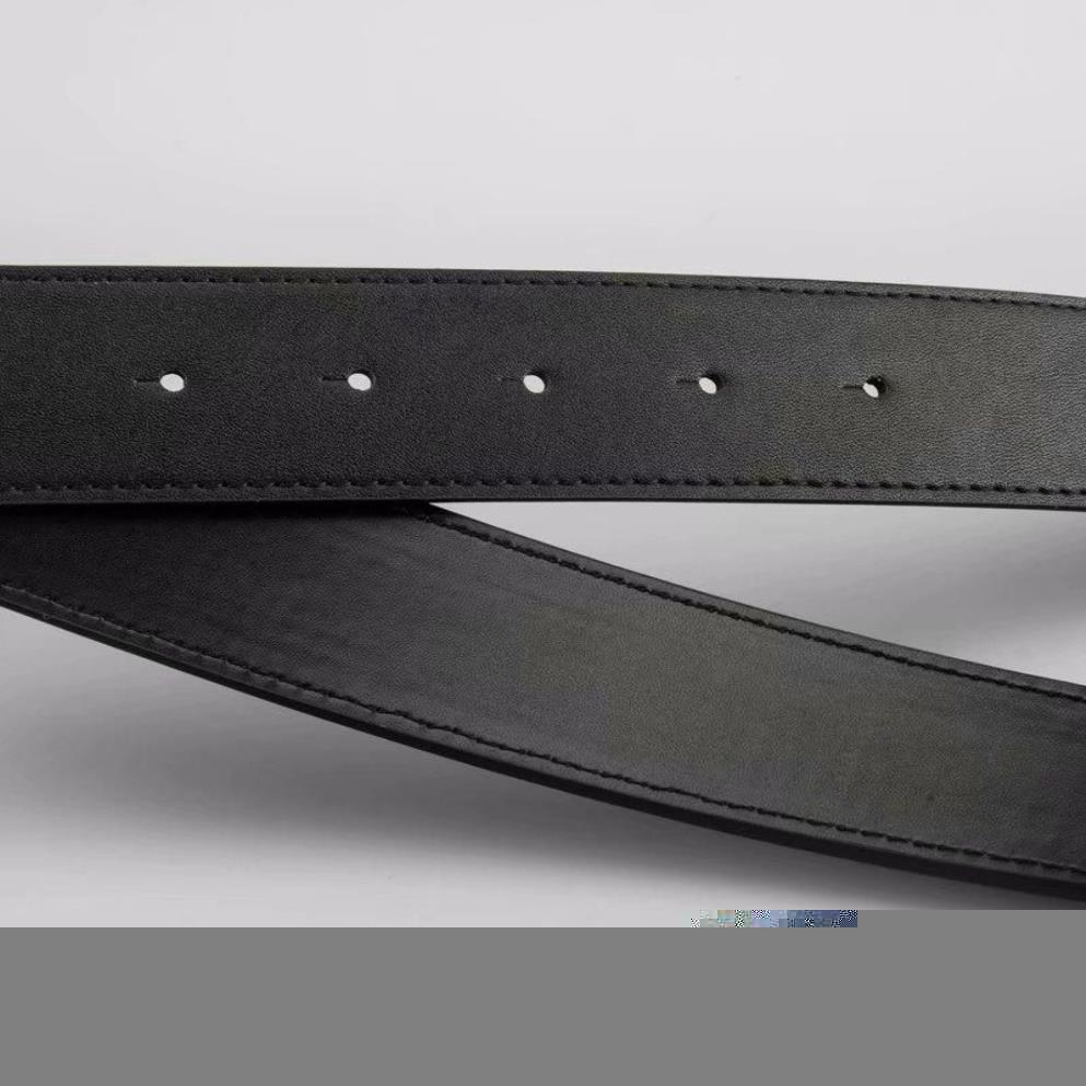 985fashion Big Buckle Genuine Leather Belt No Box 디자이너 남성 여성 고품질 남성 Belts228267G