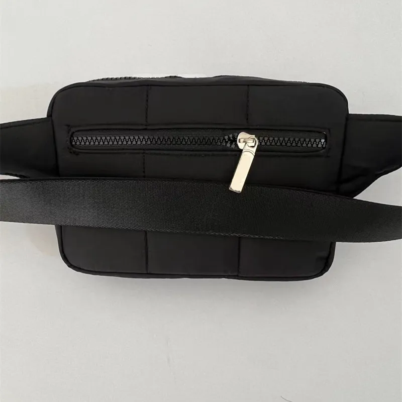 LL Quited Grid Belt Bag Yoga Bags Sports Shoulder Strap Multi-function Bag Mobile Phone Wallet 