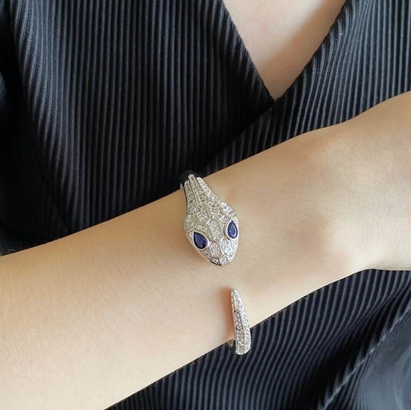 Bracelet en acier inoxydable pour femmes, mignon, joli, or rose, avec diamants en cristal bleu argent, haute qualité, à la mode, 2024