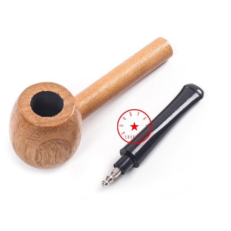 Tuyaux de poche en bois naturel de nouveau style, filtre amovible portable, cuillère à tabac pour herbes sèches, support pour fumer, tubes à main innovants