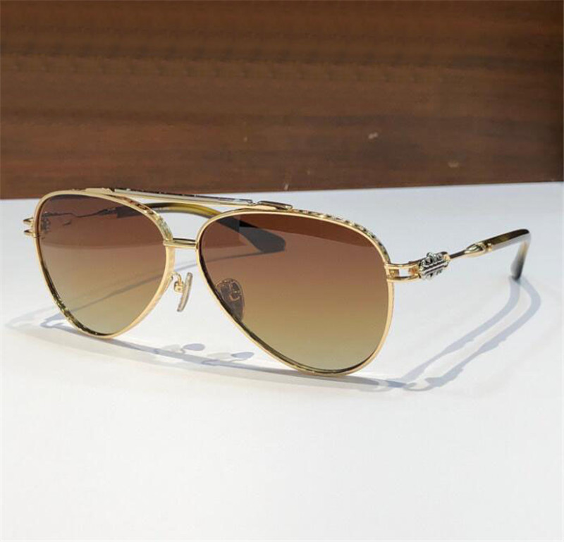 New fashion design pilot sunglasses 8186 exquisite metal frame retro simple generous style high end outdoor uv400 protective glasses