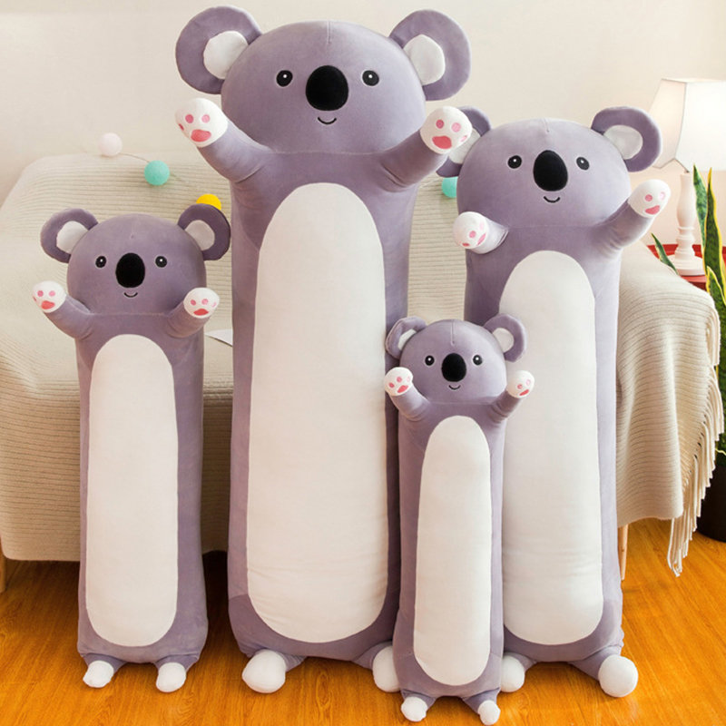 Cute Long Panda Plush Toy 50cm Soft Sausage Koala Stuffed Plush Doll Hug Pillow Birthday Gift Home Decoration Baby Companion