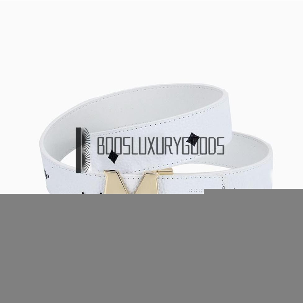 2022 M Luxury designer Belt Genuine Leather Women Belts For men Letter Double Big gold classical2688