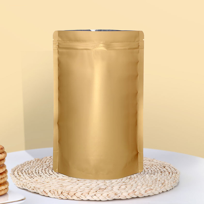 Le papier d'aluminium mat coloré auto-scellant tient le sac déchirer l'encoche refermable alimentaire refermable Doypack Snack thé sachets de café LX6340