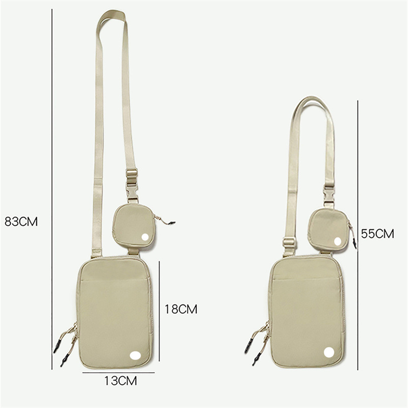 LL Sacs de plein air PU deux pièces détachable Wasitbag sport épaule bandoulière multi-fonction sac téléphone portable portefeuille 8 couleurs LL228