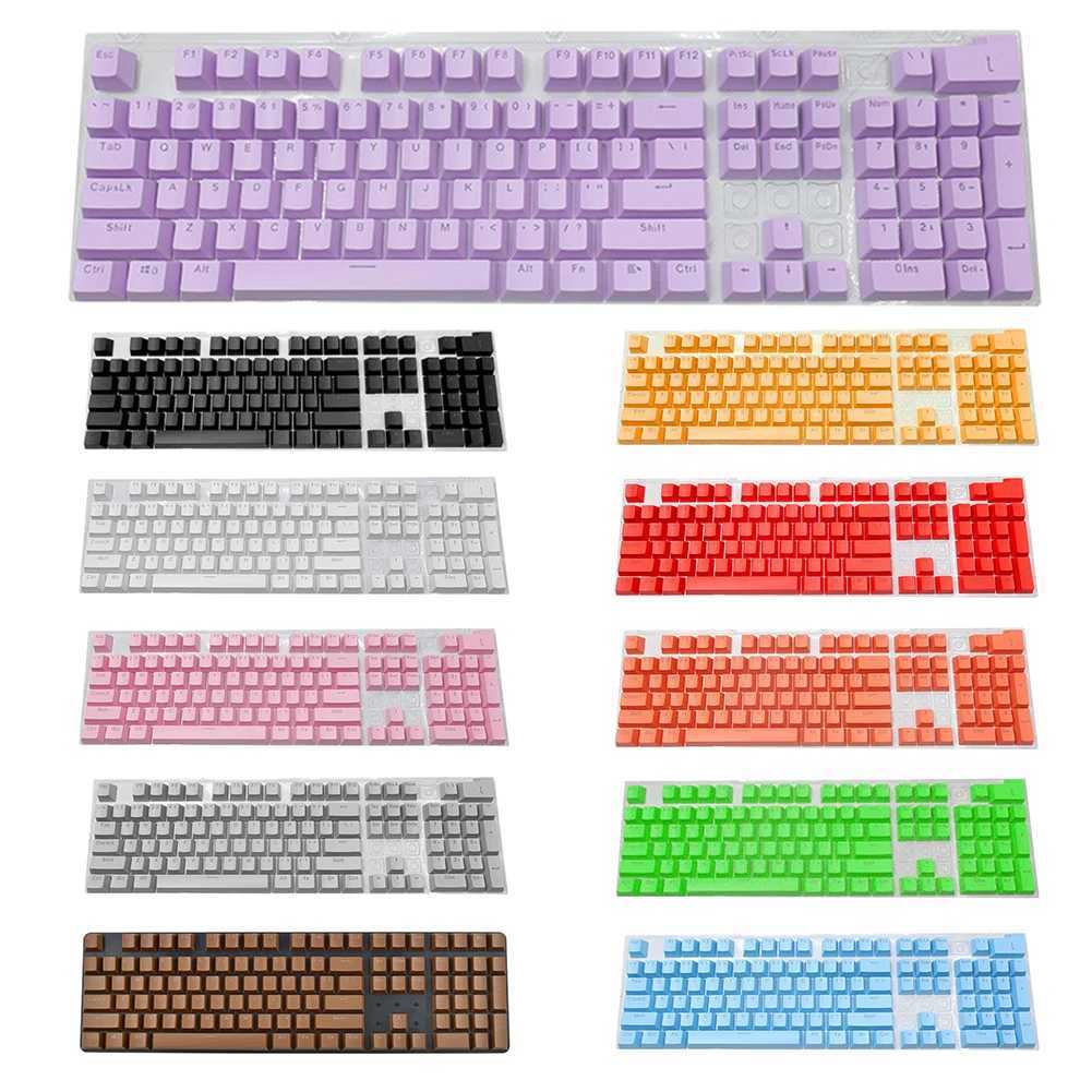 Tangentbord Tangentbord Universal Gaming Mechanical Tangentboard Wired 104 Keys Keyboard KeyCap Ergonomic Bakgrundsbelyst tangent CAP för dator bärbar dator Pro Gamer YQ240123