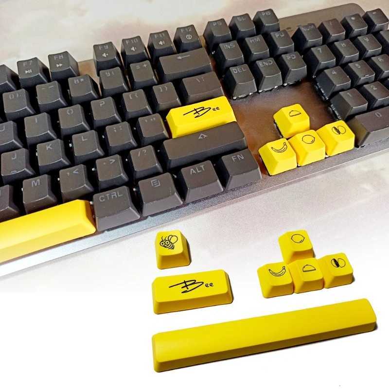 Teclados PBT 6.25U Spacebar Keycap Set Dye-Subbed Keycap para teclado mecânico Drop Shipping YQ240123