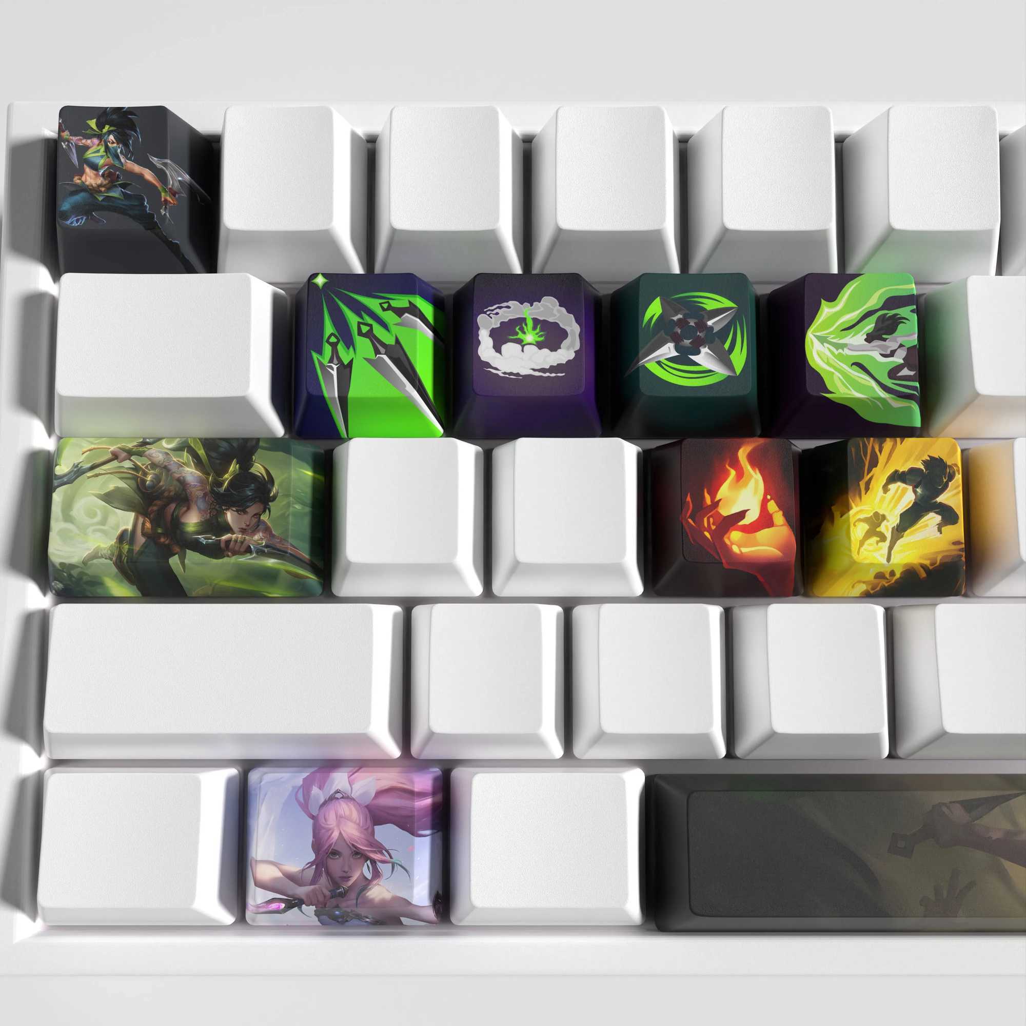 キーボードキーボードAkali keycaps of Legends Keycaps Game Keycaps OEMプロファイル