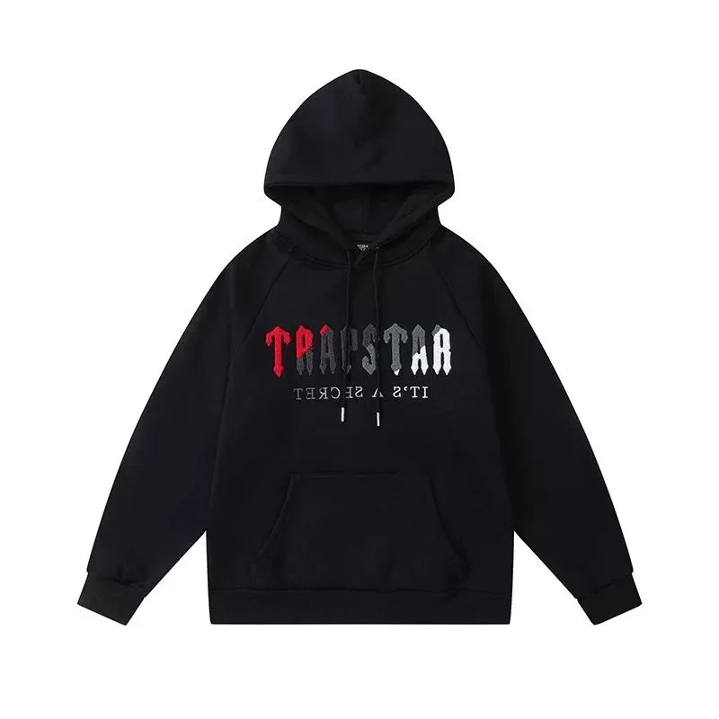 Mens trapstar tracksuits sweater trousers set designer hoodies streetwear sweatshirts sports suit embroidery plush letter decoration thick Hoodies men pants
