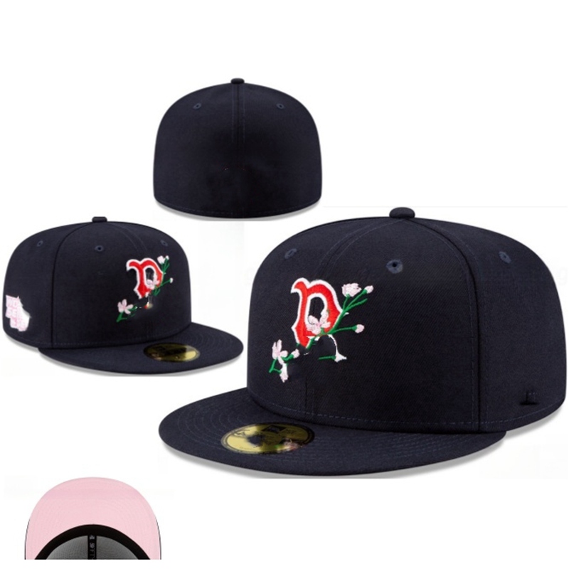 Nouvelles tailles chaudes Fit Baseball M LB Football Snapbacks Designer Chapeau plat Active réglable broderie coton maille casquettes toutes les tailles d'équipe 7-8