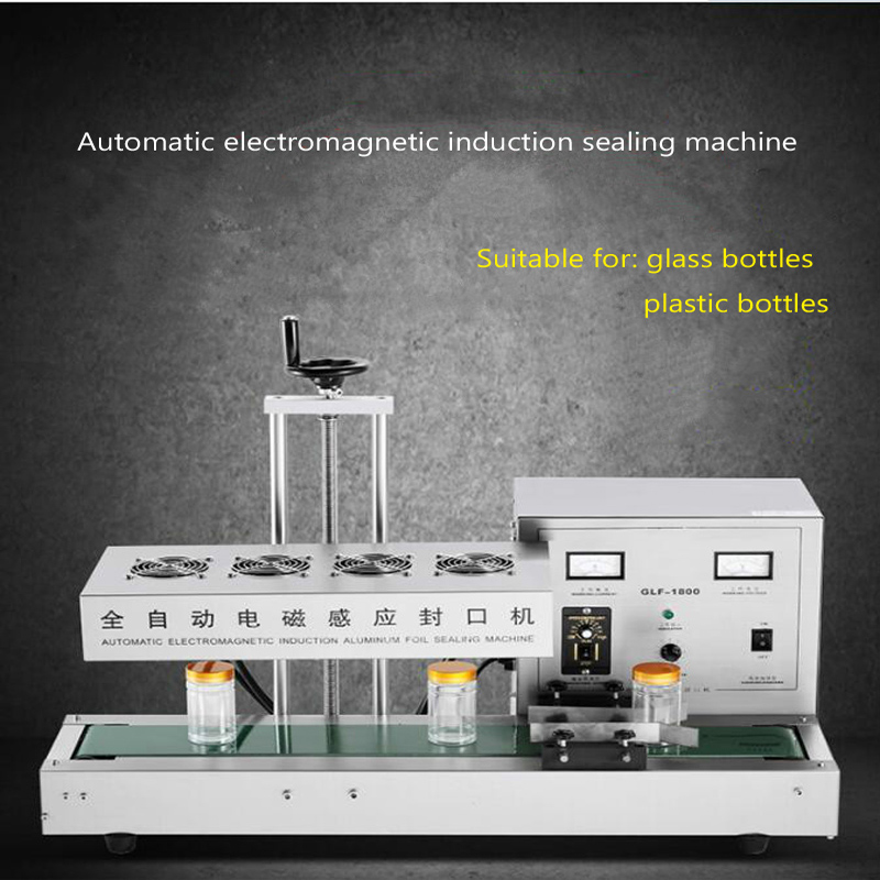 Automatic continuous plastic skincare bottle heat sealing electromagnetic induction aluminum foil sealing machine