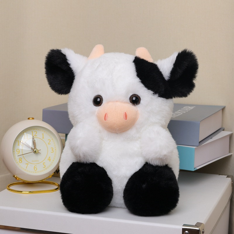 Jouets en peluche de vache de 20cm, vache aux fraises rose, cadeaux de fête d'anniversaire et de pâques pour enfants