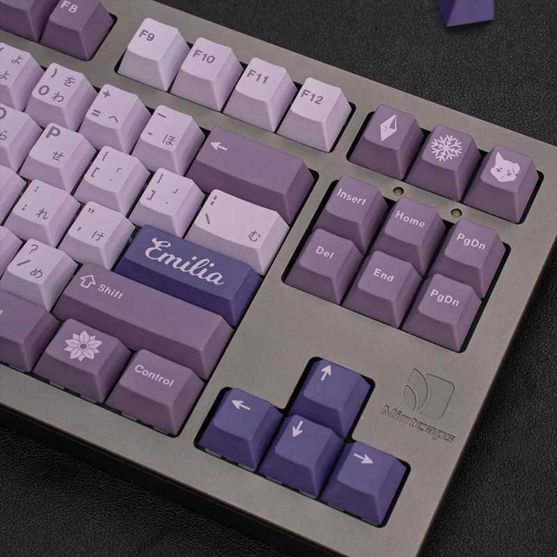 Клавиатуры Клавиатуры GMK Frost Witch Большой набор Cherry Profile PBT Keycap DYE-SUB Японская клавиатура для механической клавиатуры 61/64/68/75/84/87/96/980/10 YQ240123