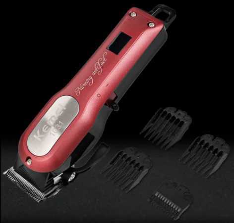 Hair Clippers Kemei KM-1031 Electric Hair Clipper with LCD Cordless Cheap Baby Hair Maquina De Cortar Cabelo Profissional YQ240122