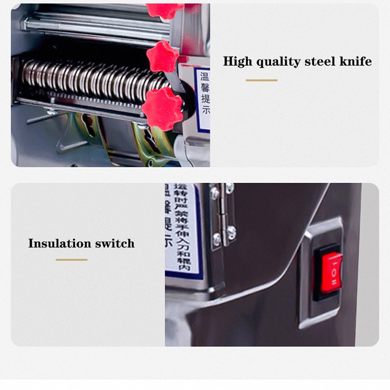 Långt arbetsliv rostfritt stål litet kommersiellt halvautomatisk elektrisk manuell pasta maker nudel maker press