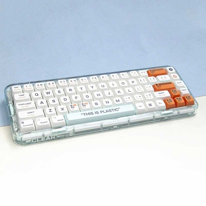 Claviers Claviers CECI EST EN PLASTIQUE Keycaps XDA Keycap Set pour jeu Claviers mécaniques DIY Personnalisé uniquement Keycaps YQ240123