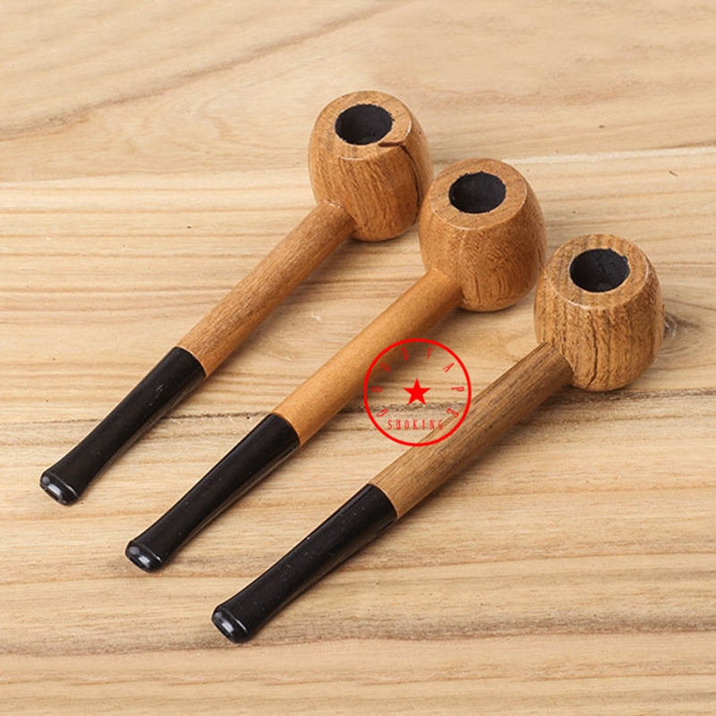 Tuyaux de poche en bois naturel de nouveau style, filtre amovible portable, cuillère à tabac pour herbes sèches, support pour fumer, tubes à main innovants