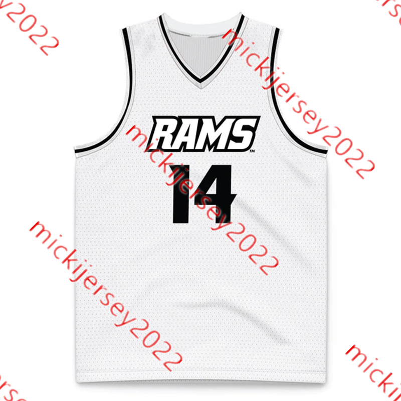 VCU Rams basketbalshirt Tobi Lawal Max Shulga Kuany Kuany Connor Odom Christian Fermin Joe Bamisile Obinnaya Okafor Heren jeugd gestikte aangepaste VCU Rams Jerseys