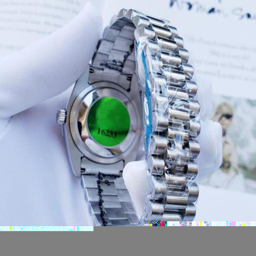 2021 New Women's Watch 40 مم مع Diamonds الياقوت مرآة أوتوماتيكية الساعات الميكانيكية المزدوجة التقويم الفولاذ المقاوم للصدأ wri214v