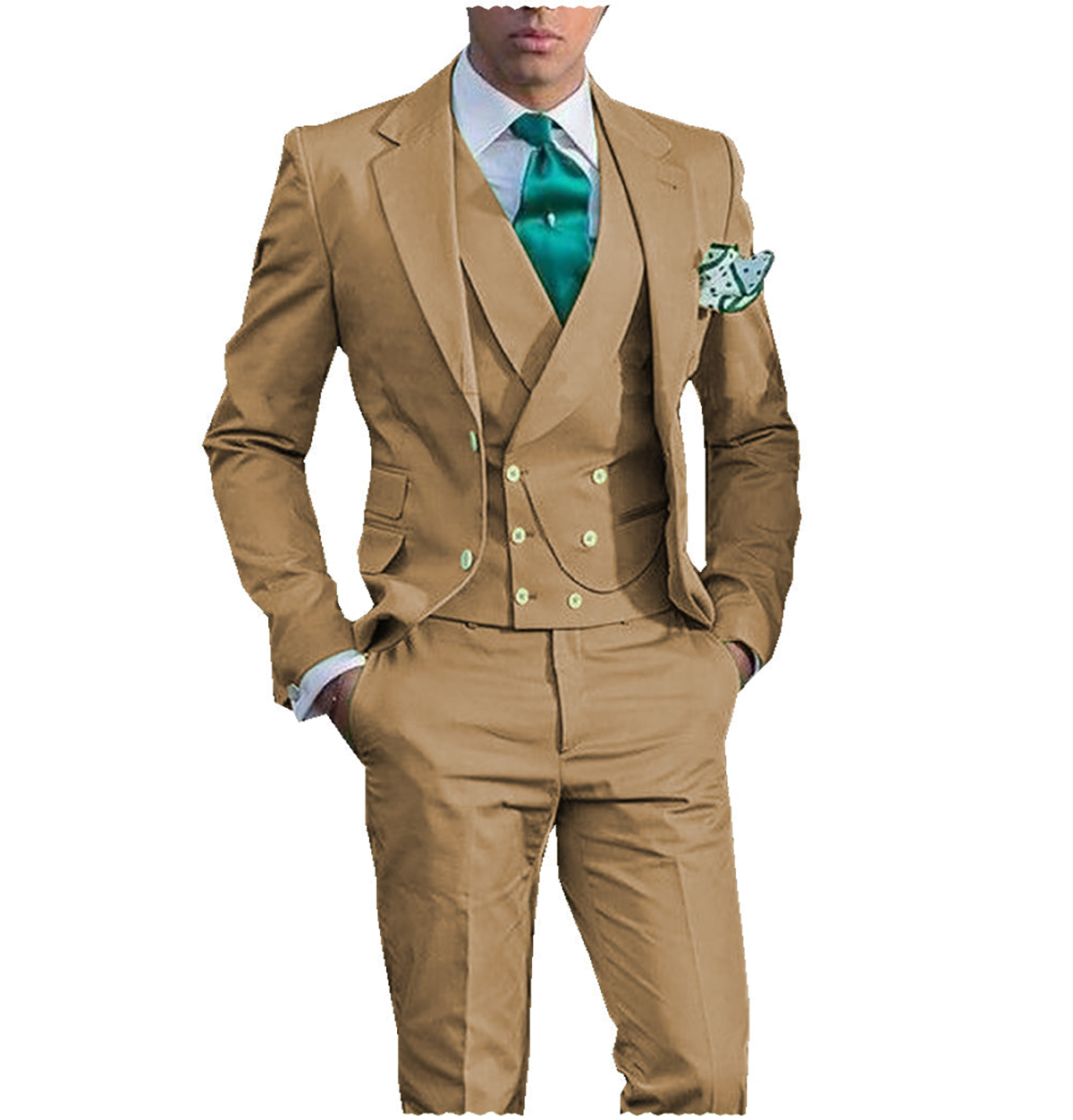 Nouveau style beau costume de mariage revers cranté dos évent un bouton marié smoking costume de marié 3 pièces Blazer gilet pantalon costumes smokings couleur pure créateur de mode