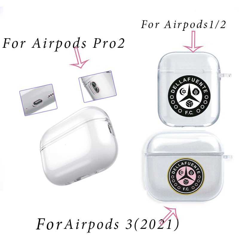 Mobiltelefonfodral Dellafuente F C Artwork Earphone Case Fo Apple AirPods Pro 1 2 3 Fall mjuk tydlig hörlurar laddningslåda omslag