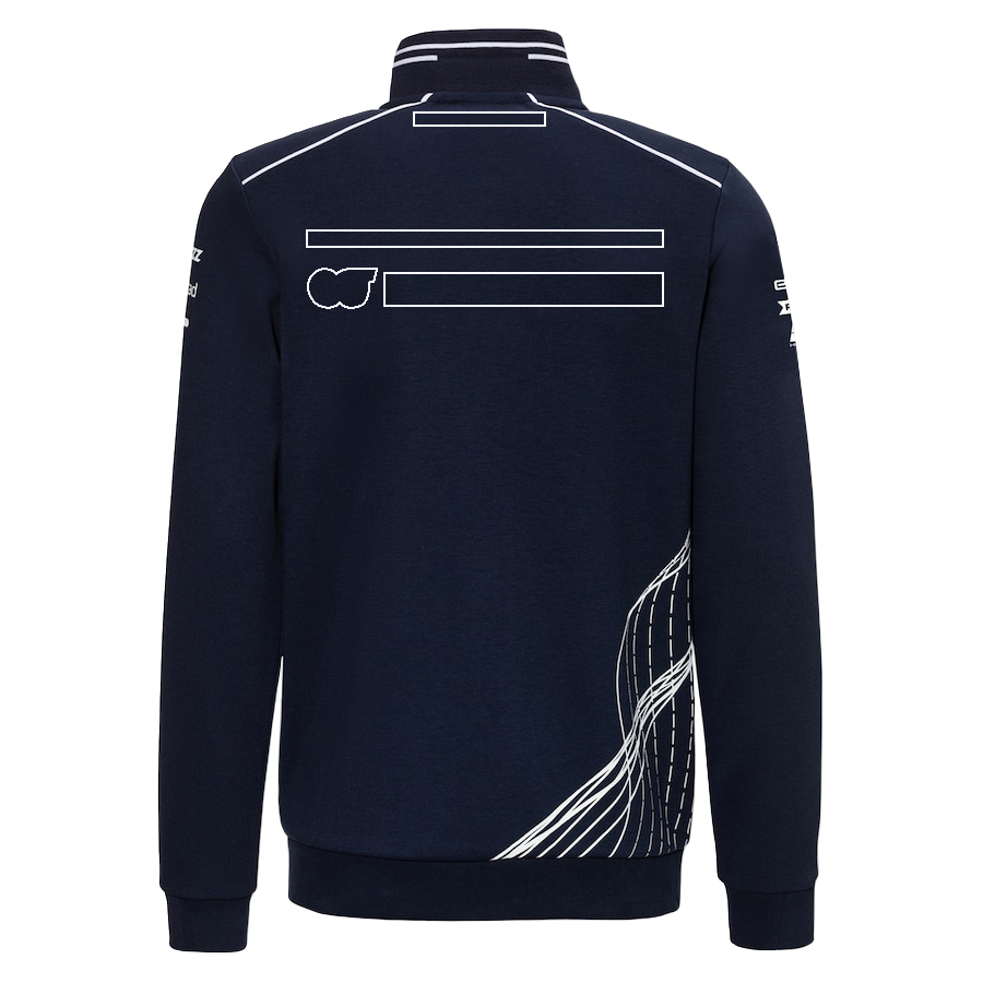 La nuova tuta da corsa F1 2023 della giacca della squadra di Formula Uno trench da uomo può essere personalizzata.