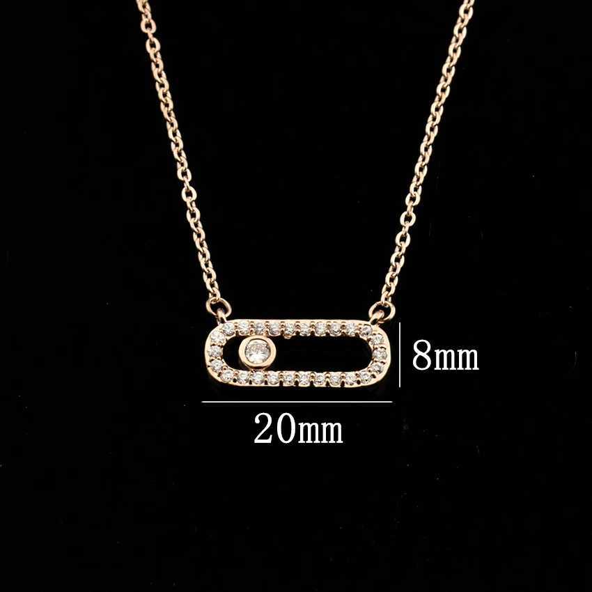 Colliers pendentifs en perles de cristal de Style arabe pour femmes, bijoux de mariage délicats en acier inoxydable plaqué or à 3 points sur colliers ovales YQ240124