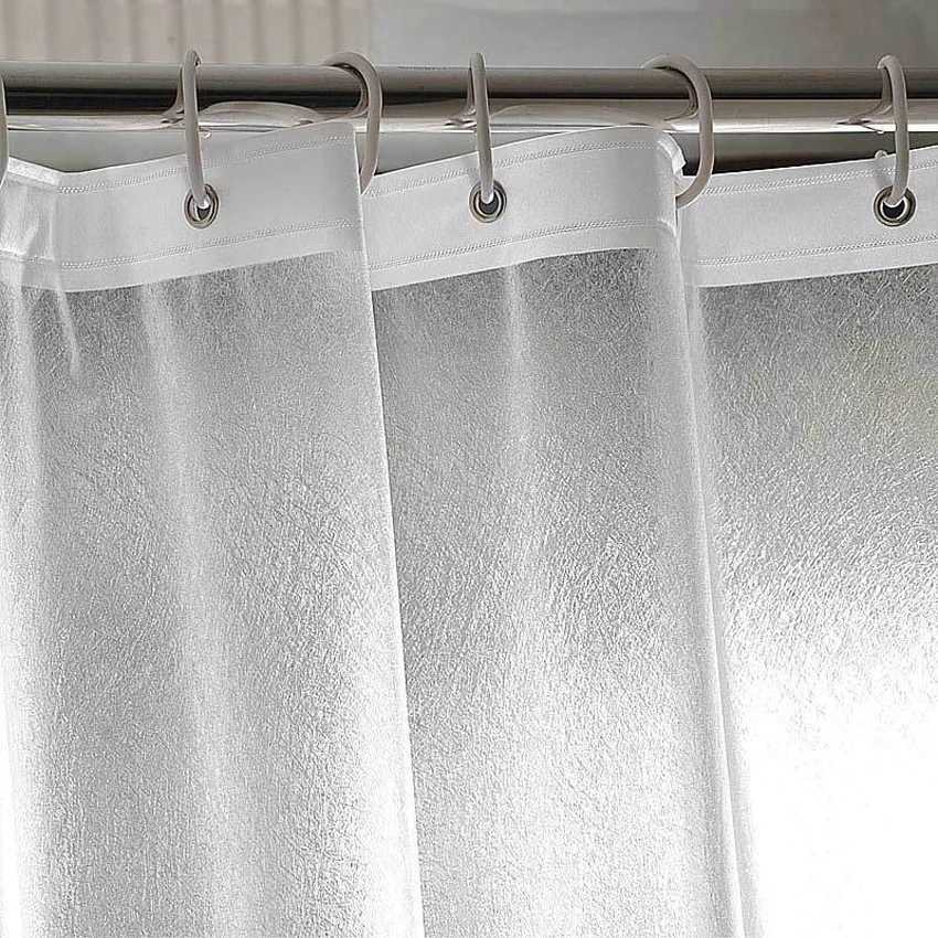 Shower Curtains Water Cube Shower Curtain Transparent Waterproof 3D EVA Bath Curtains Liner for Bathroom Bathtub Bathing Cover with Hooks