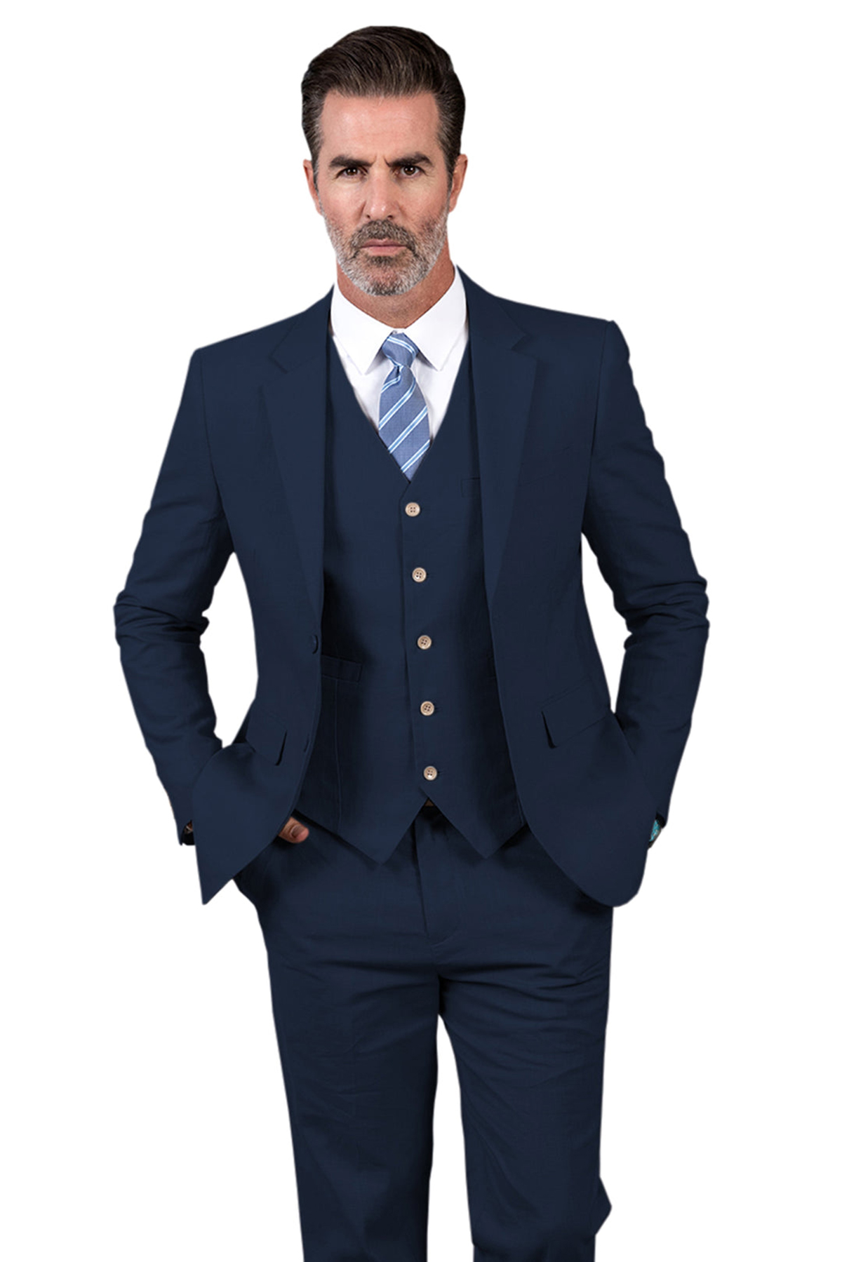 新しいスタイルスーツウェディングラペルバックベント2ボタンTuxedo Bridegroom Suit 3ピース（ブレザーベストパンツ）スーツタキシードピュアカラーカスタムサイズ