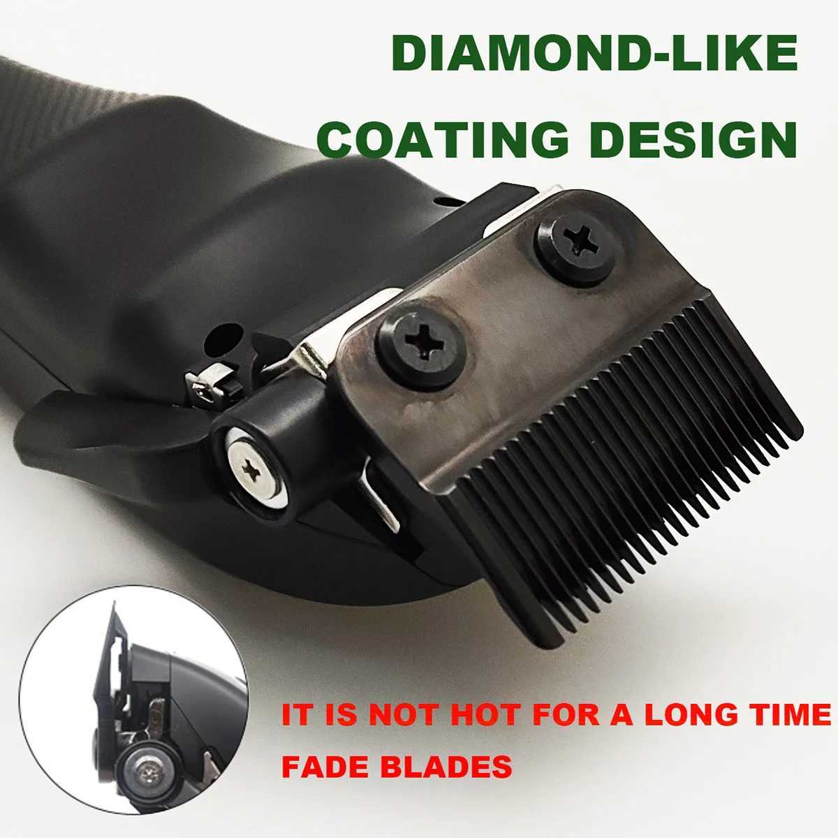 Hair Clippers BRDCLIP BRD100 Professional electric hair clipper 8000RPM High speed motor DLC Blade 4500mAh Cordless base barber shop YQ240122