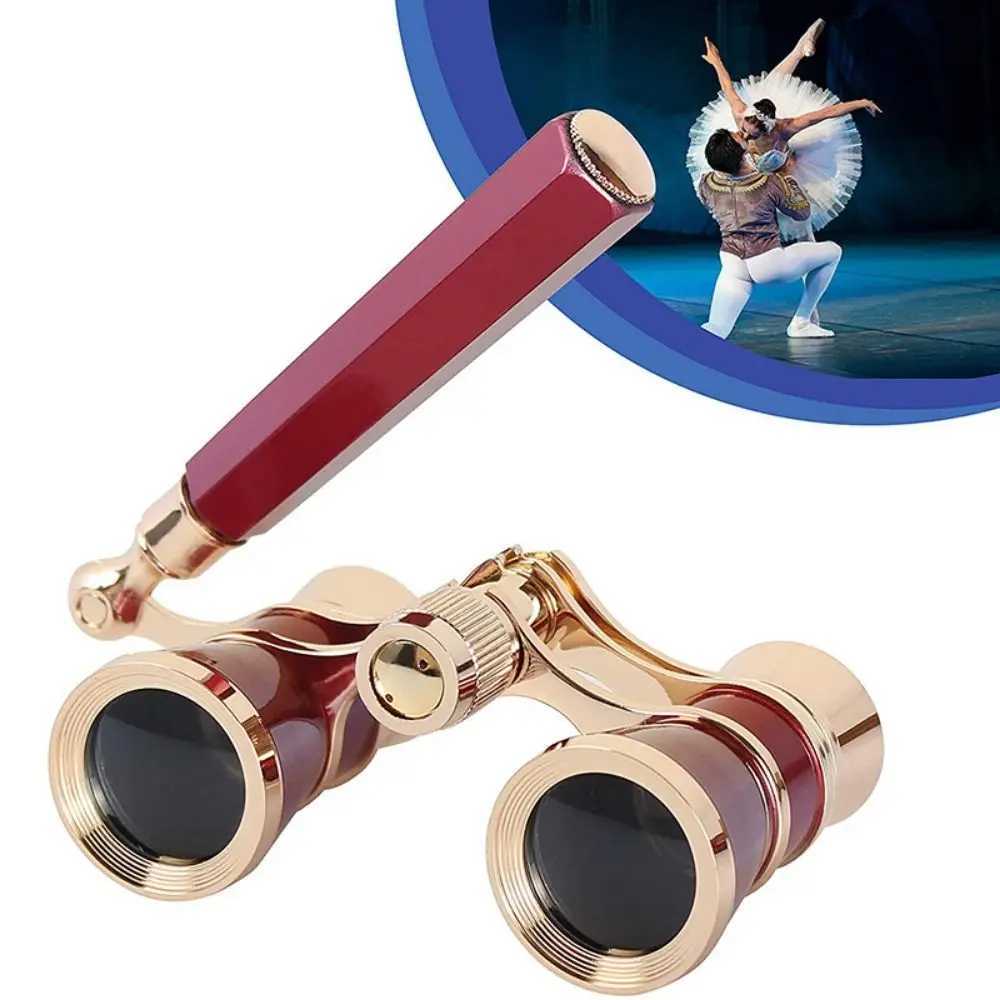 Teleskoplar Optik BK9 Opera Gözlükleri Hafif Vintage Kompaks Dücumlar Teleskop Katlanabilir Uzatılabilir Cep Dücumları Yetişkinler YQ240124